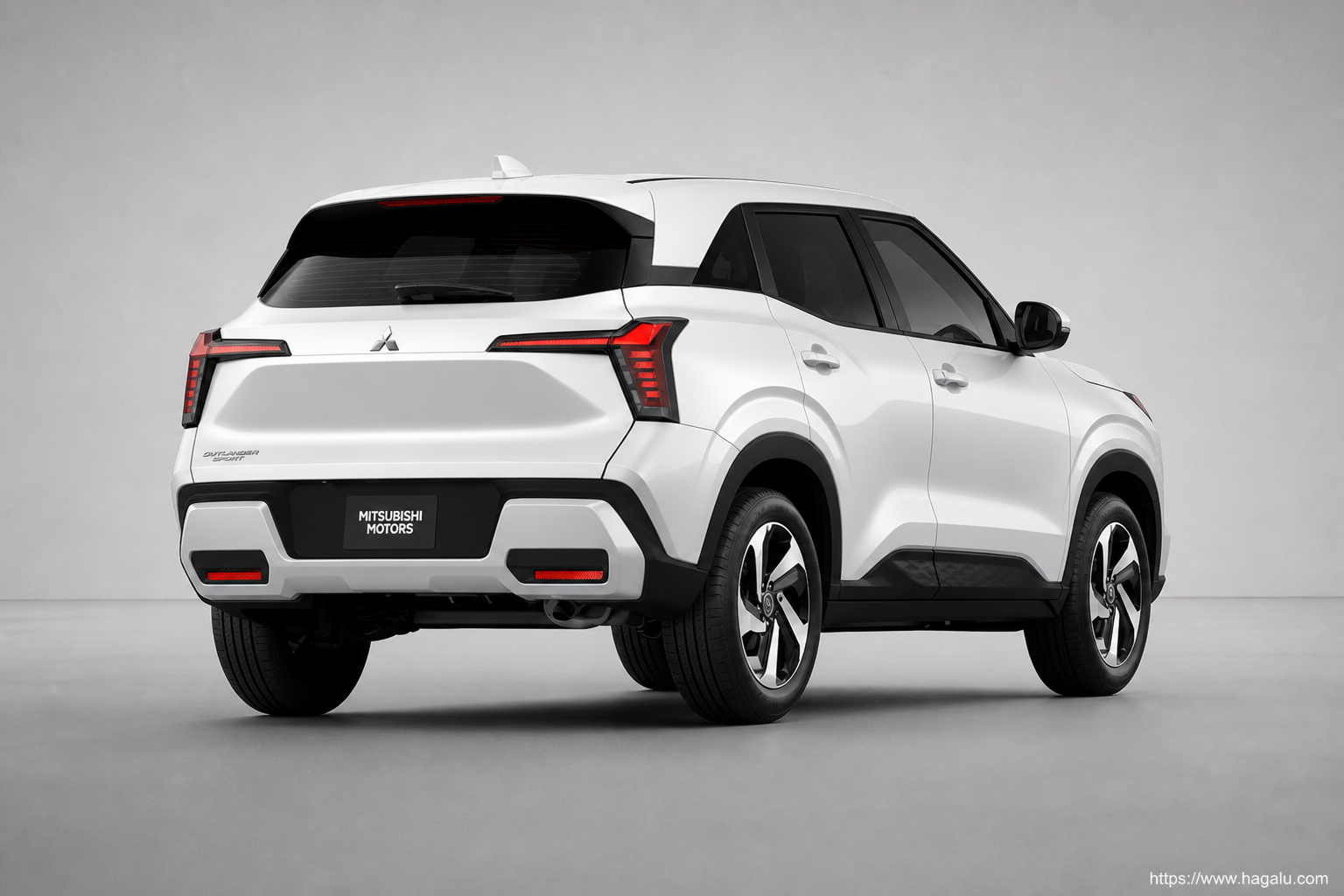 Mitsubishi Outlander Sport rear three-quarter exterior showing the taillights, tailgate and rear design in South Africa