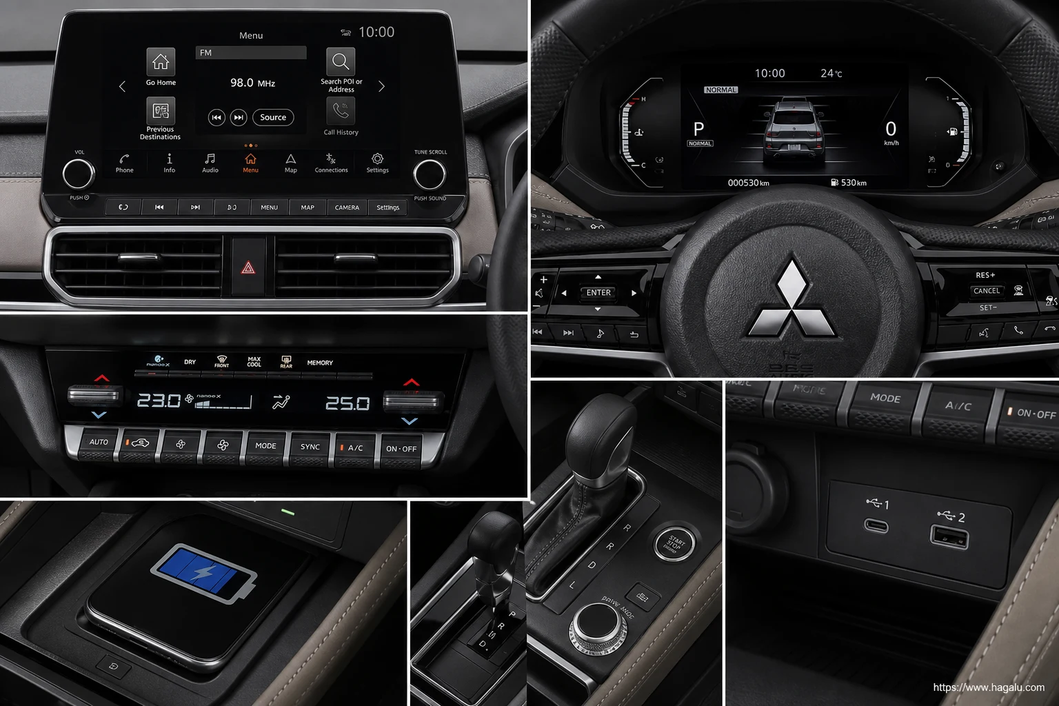 Mitsubishi Outlander Sport interior view 2 for South African vehicle comparison