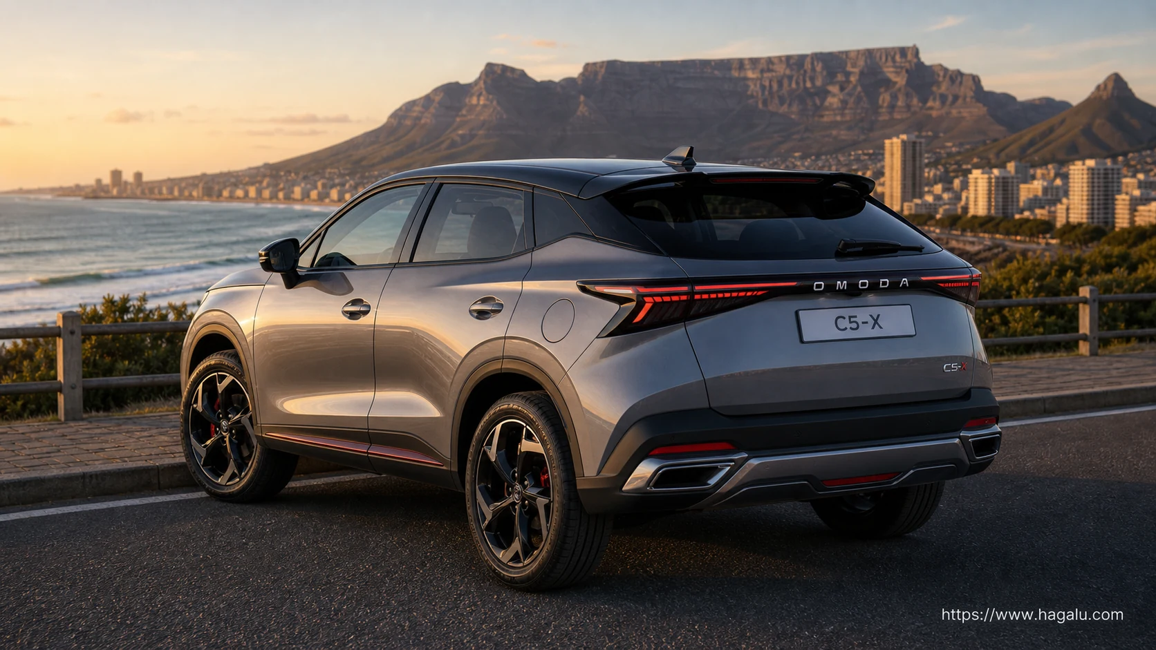 Omoda C5-X exterior view 2 — South Africa 2026