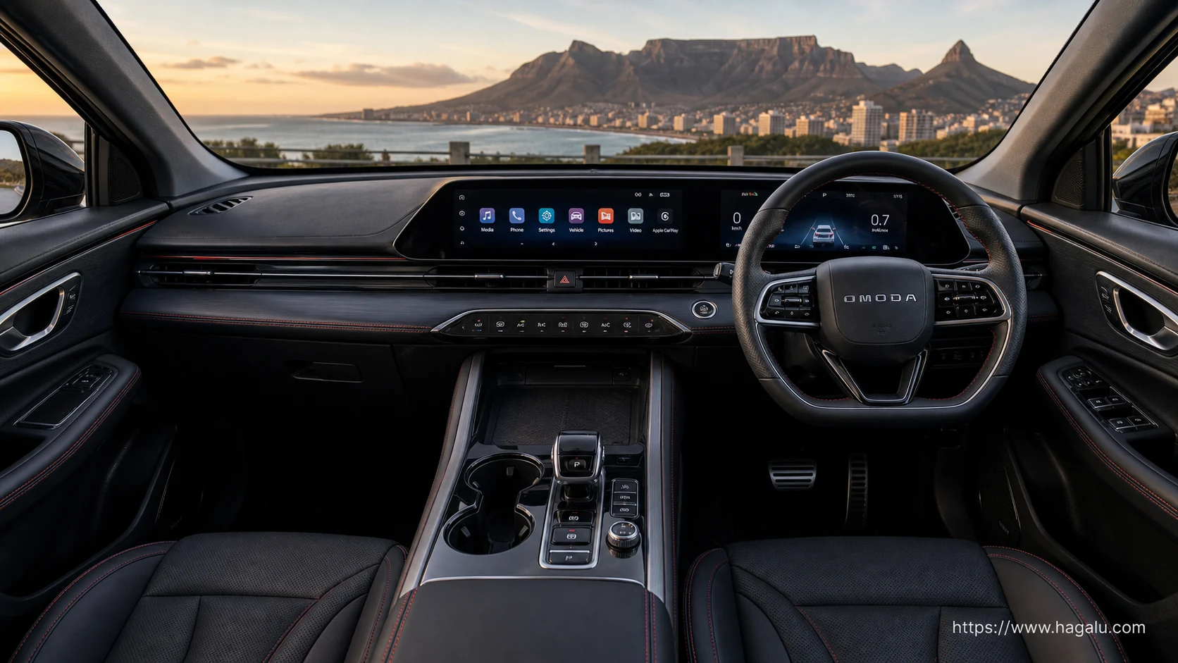 Omoda C5-X interior view 1 for South African vehicle comparison