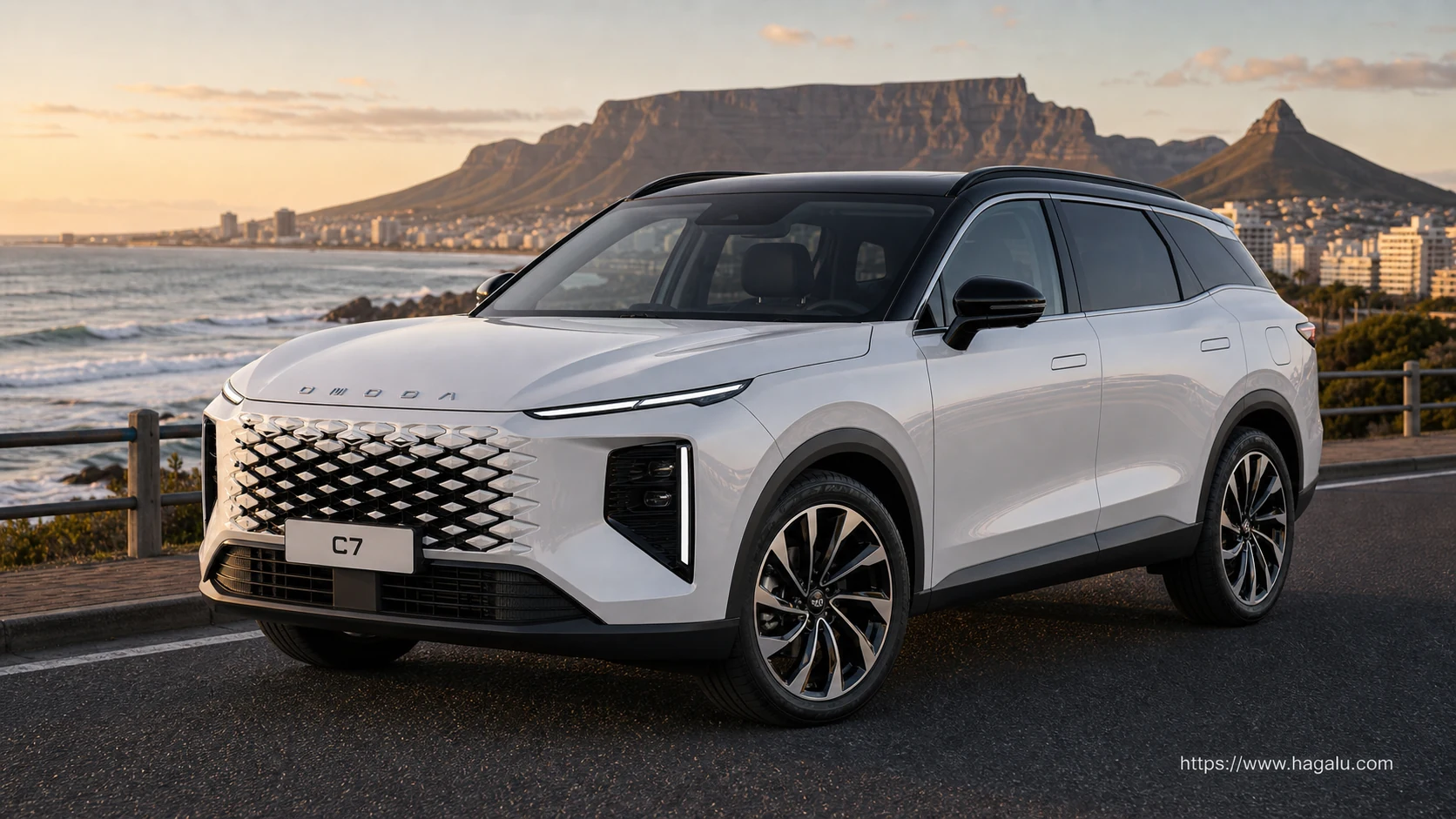 Omoda C7 exterior view 1 — price and specifications in South Africa