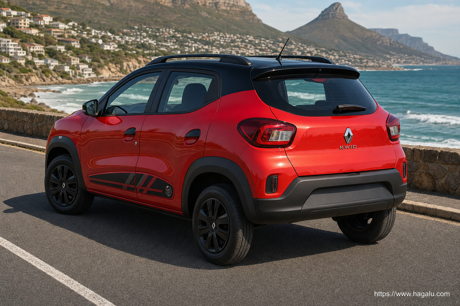 Renault Kwid Limited Edition rear three-quarter exterior showing the taillights, tailgate and rear design in South Africa