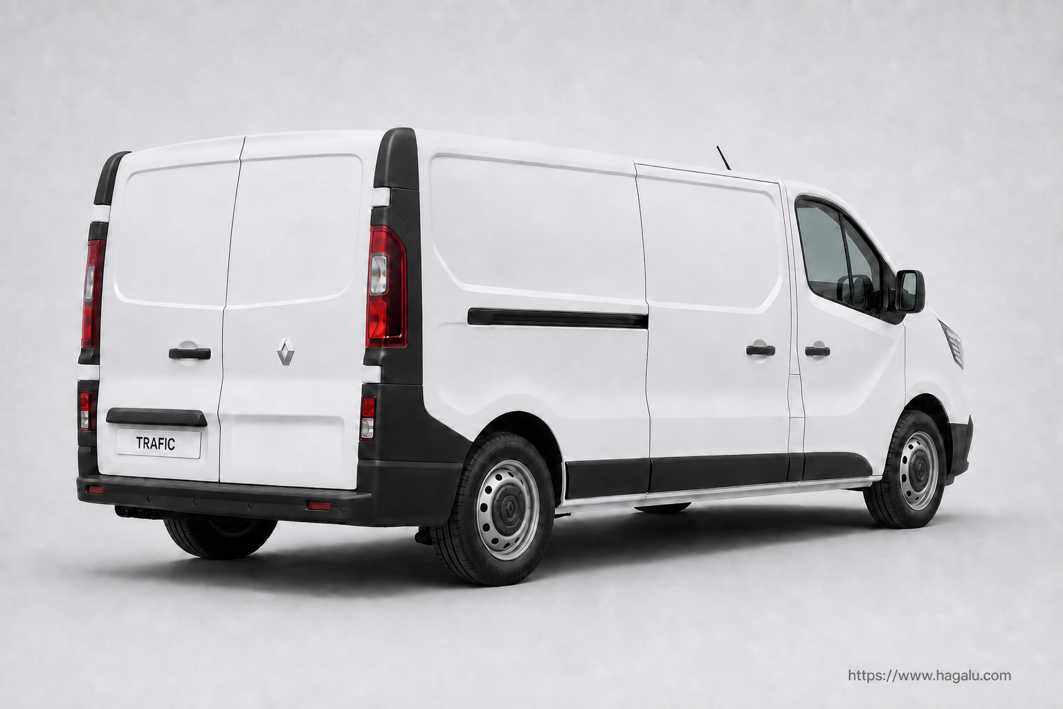 Renault Trafic Panel Van rear three-quarter exterior showing the taillights, tailgate and rear design in South Africa