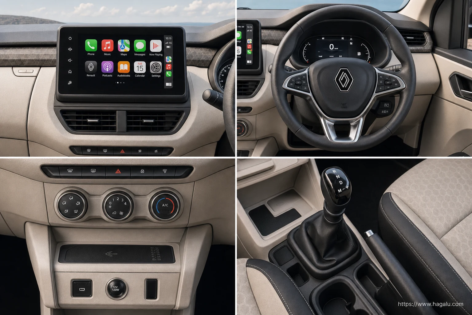 Renault Triber interior view 2 for South African vehicle comparison