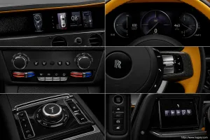 Rolls-Royce Black Badge Ghost interior view 2 for South African vehicle comparison