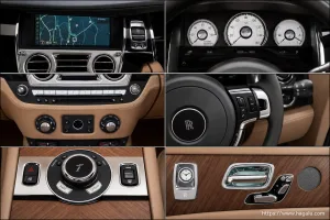 Rolls-Royce Wraith interior view 2 for South African vehicle comparison
