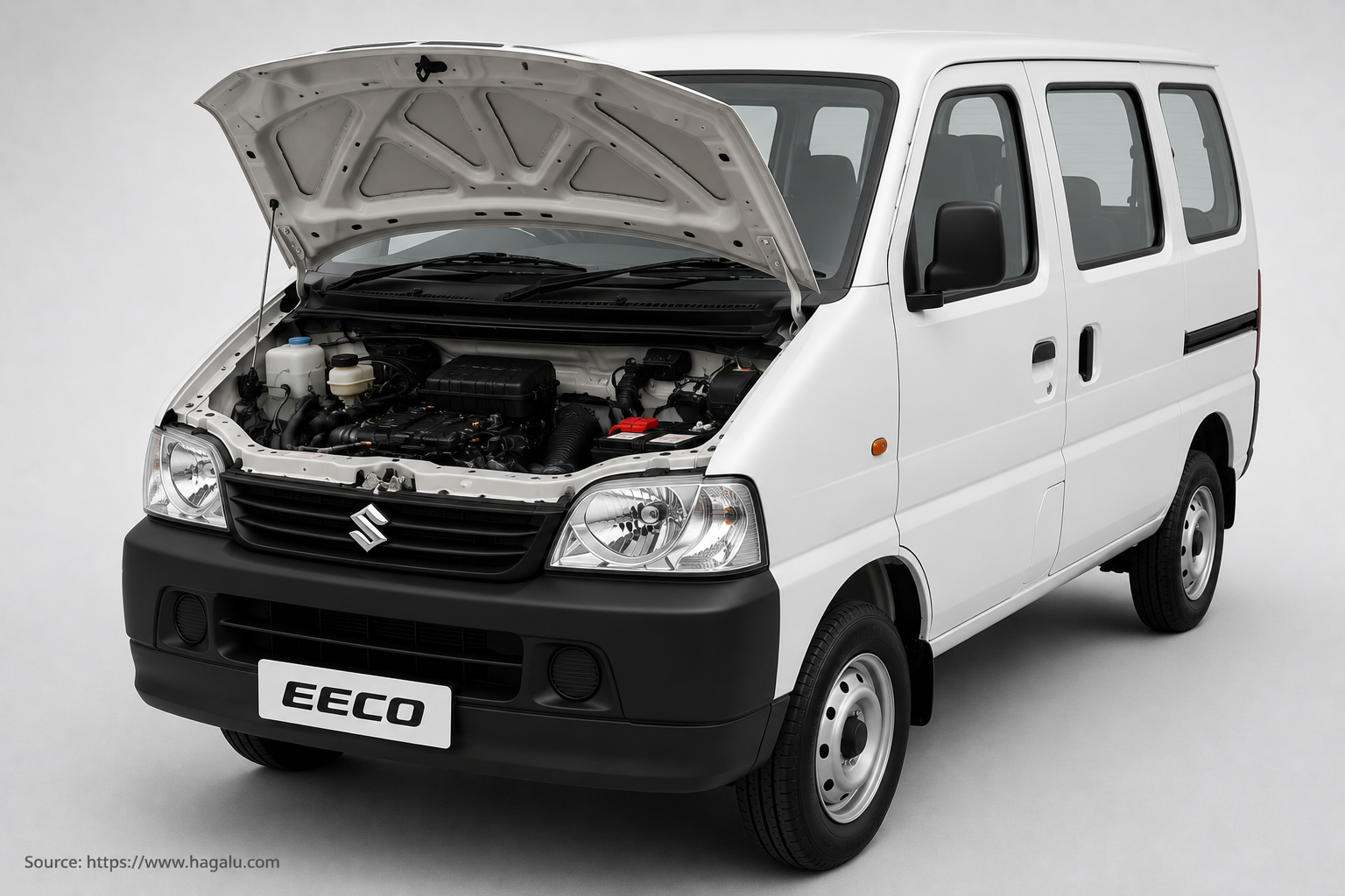 Suzuki Eeco full side profile showing the roofline, doors and wheel design in South Africa