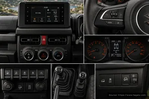 Suzuki Jimny 5-Door interior view 2 for South African vehicle comparison