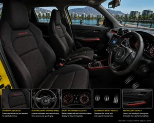 Suzuki Swift Sport interior view 3 for South African vehicle comparison
