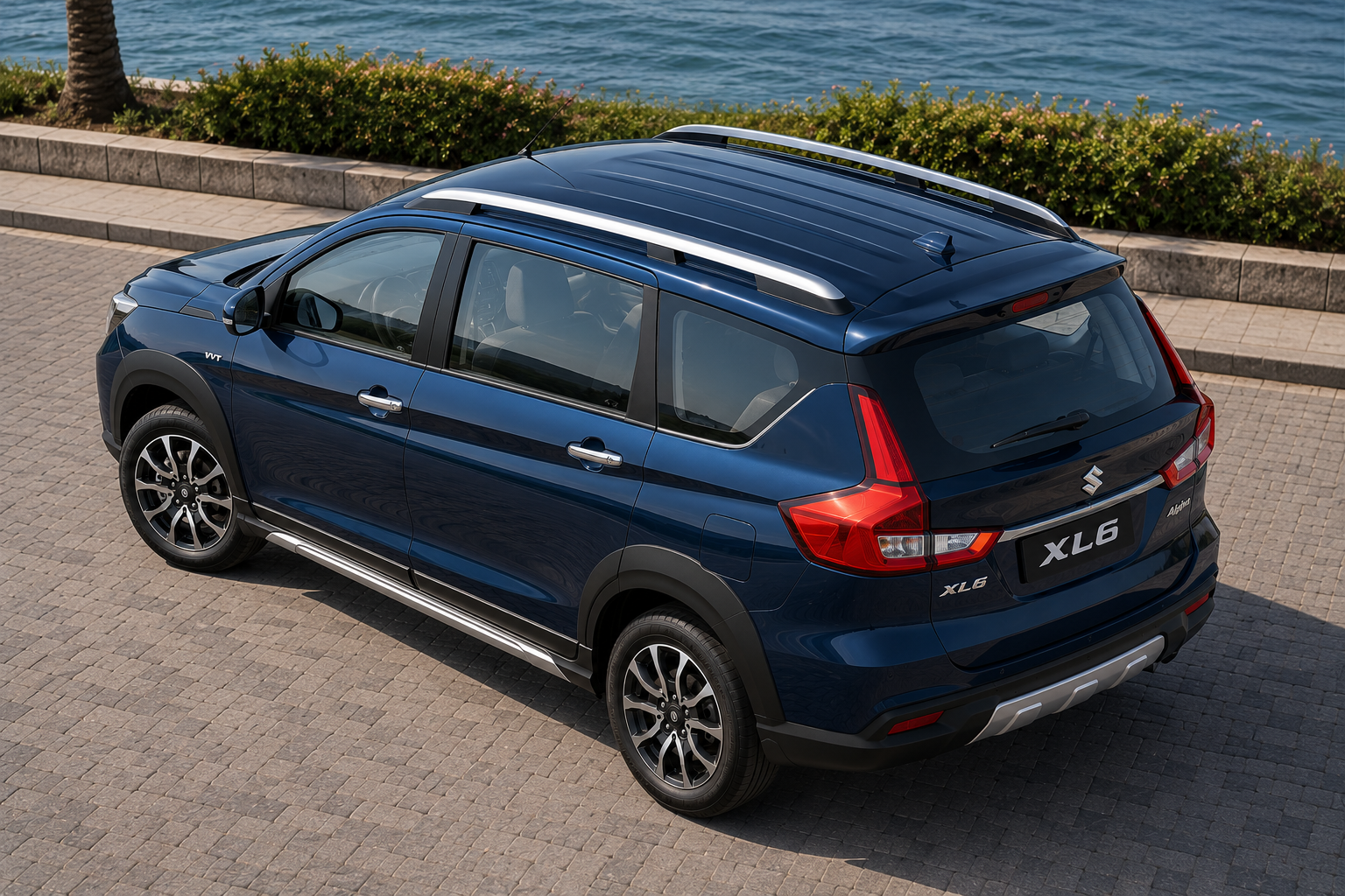 Suzuki XL6 top-down seating layout showing the roof design and cabin arrangement in South Africa