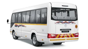 Toyota Coaster exterior view 2 — South Africa 2026
