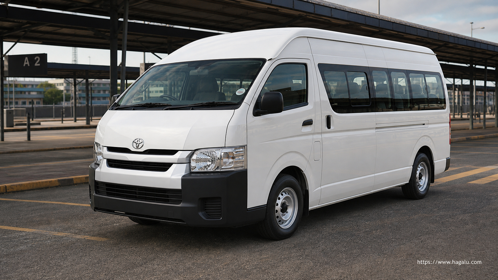 Toyota Quantum front three-quarter exterior showing the grille, headlights and body design in South Africa