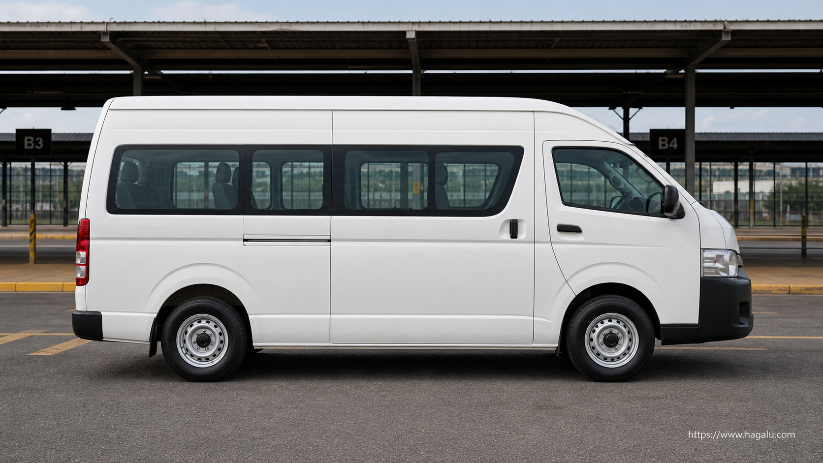 Toyota Quantum full side profile showing the roofline, doors and wheel design in South Africa