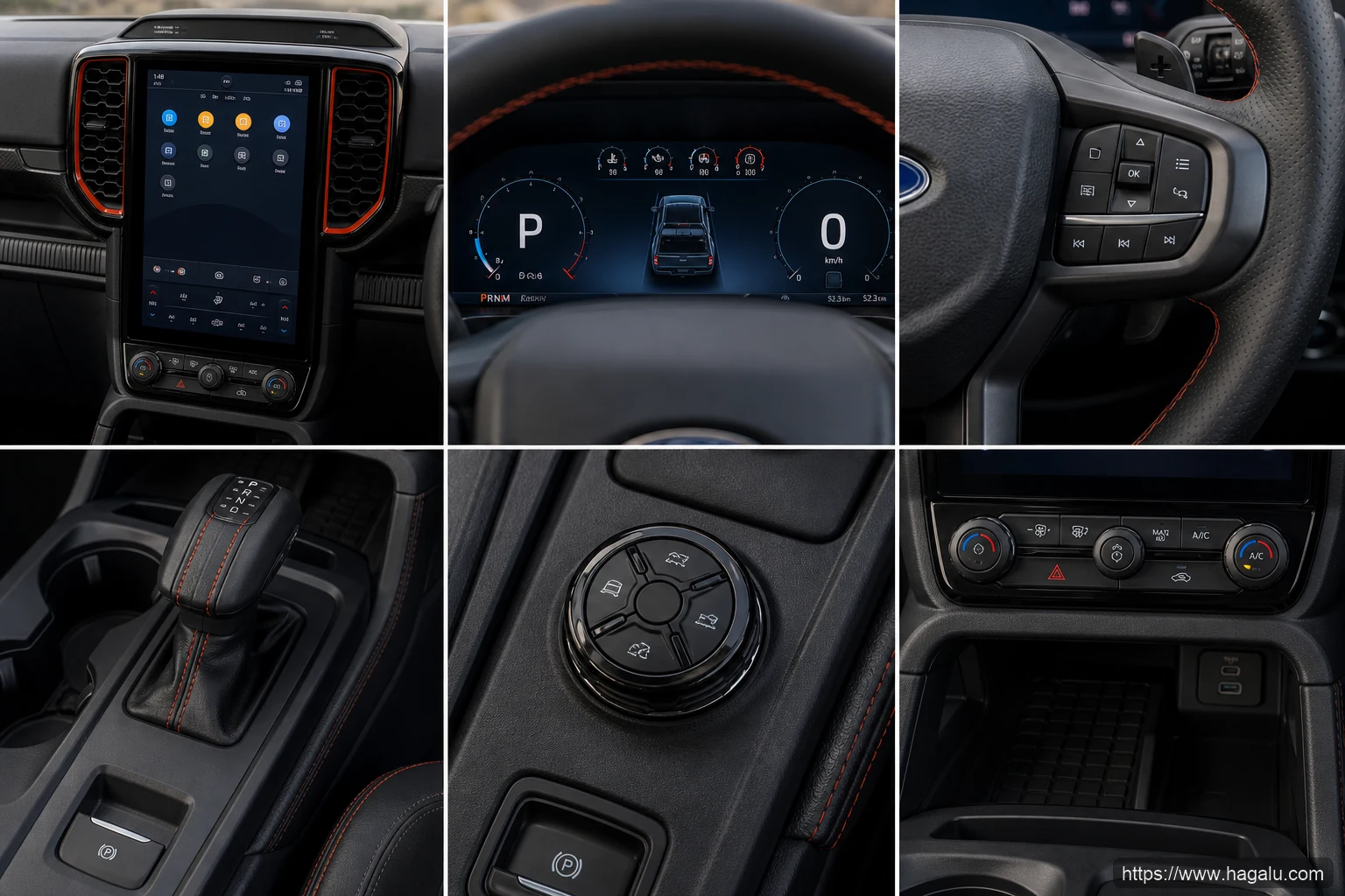 Ford Next-Gen Ranger Raptor interior view 2 for South African vehicle comparison