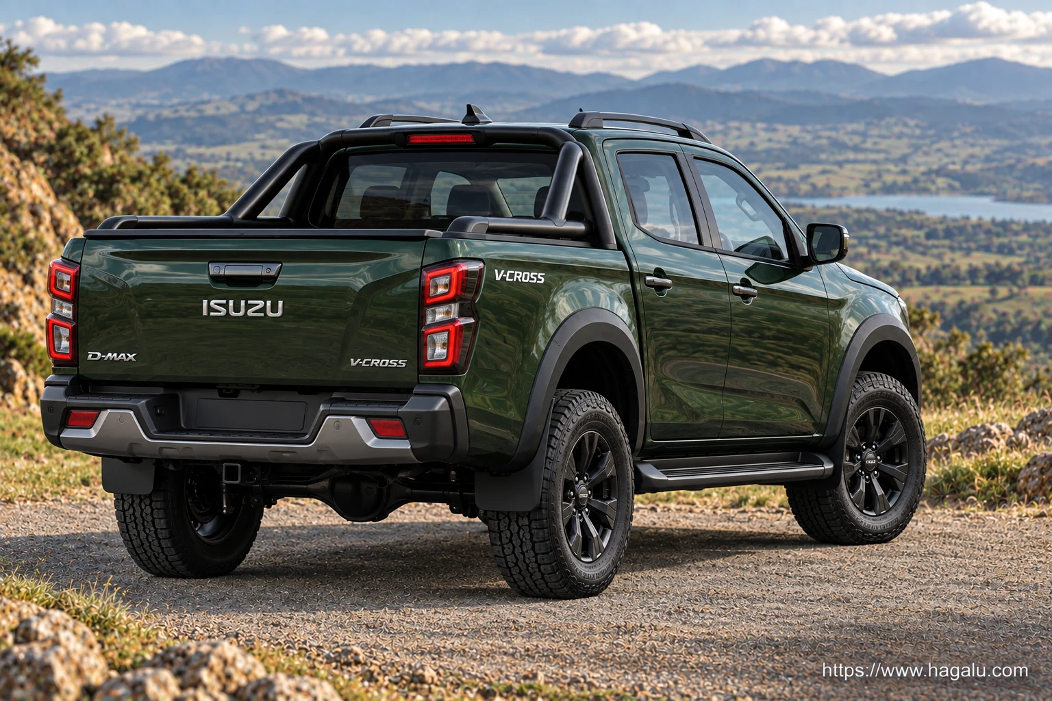 Isuzu D-Max V-Cross exterior view 2 for South African vehicle comparison