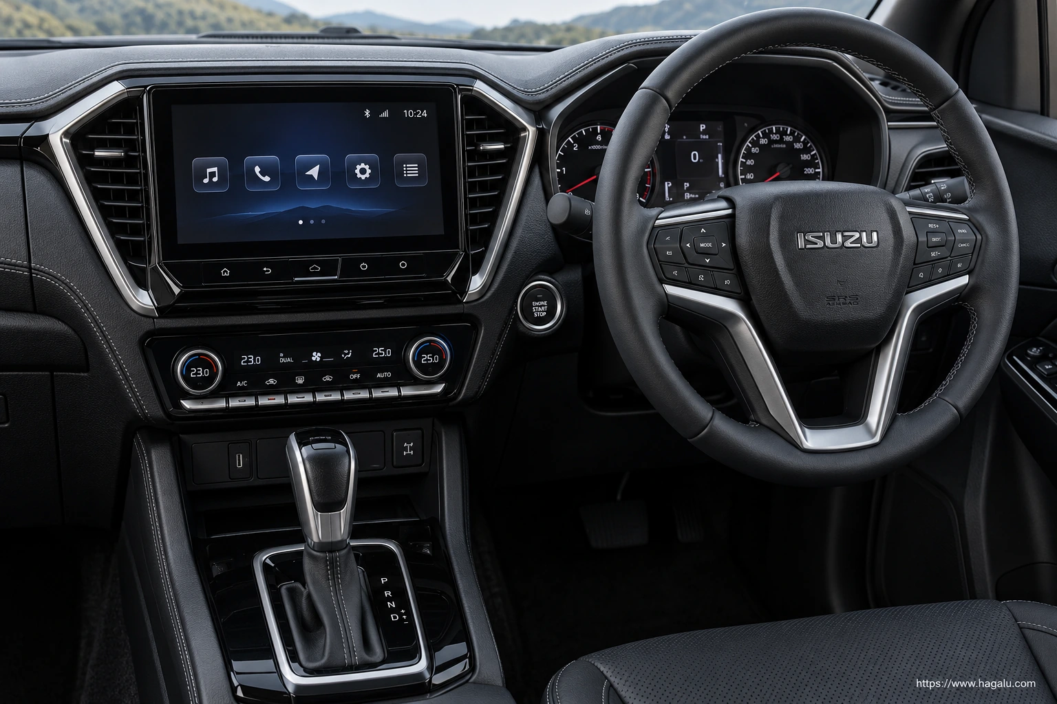 Isuzu D-Max V-Cross interior view 2 for South African vehicle comparison