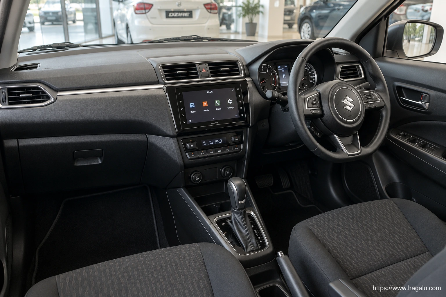 Suzuki Dzire interior view 1 for South African vehicle comparison