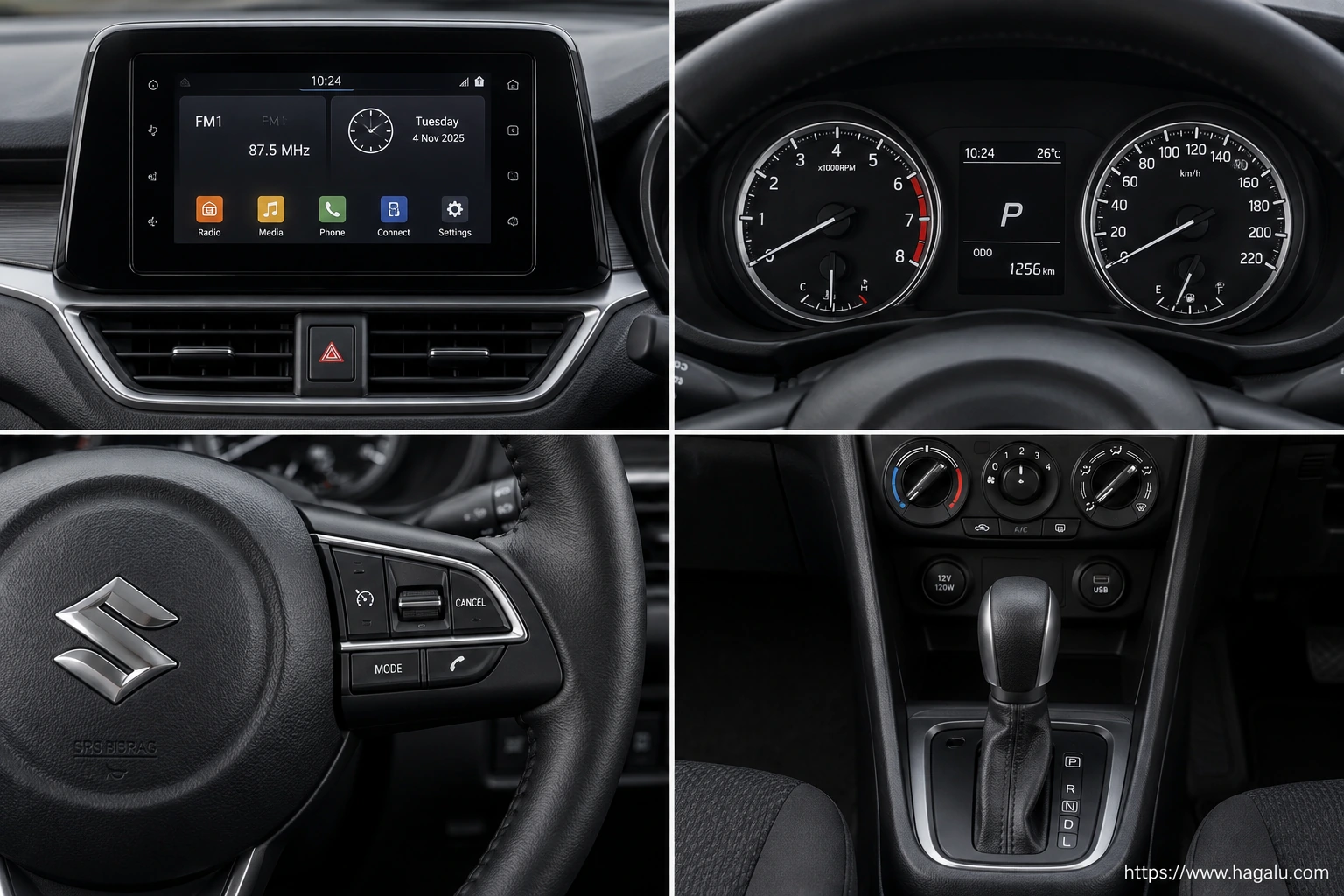 Suzuki Dzire interior view 2 for South African vehicle comparison