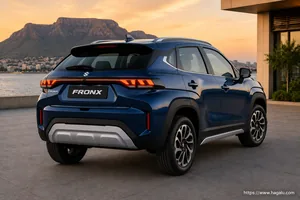 Suzuki Fronx exterior view 2 for South African vehicle comparison