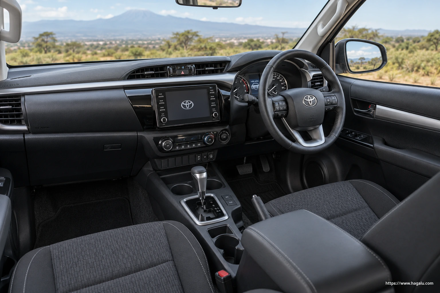 Toyota Hilux interior view 1 for South African vehicle comparison