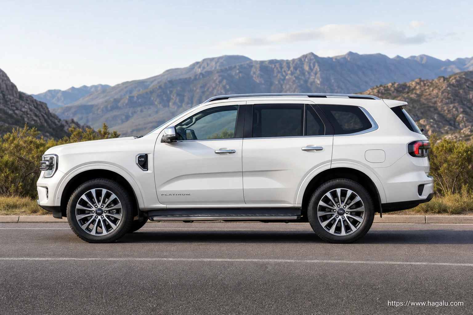 Ford Everest exterior view 3 for South African vehicle comparison