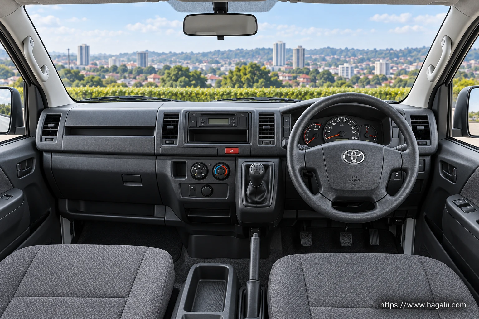 Toyota Hiace GD interior view 1 for South African vehicle comparison