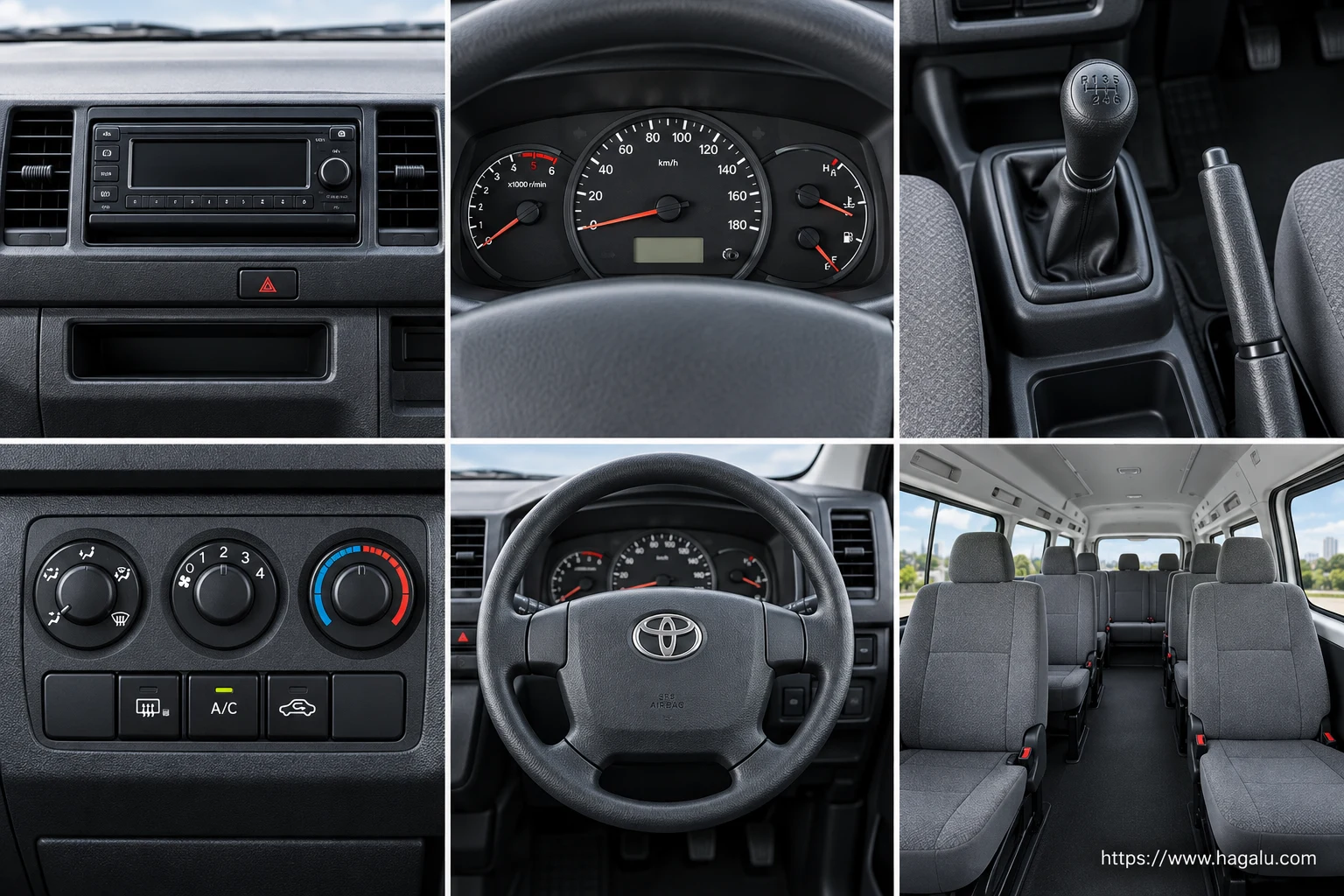 Toyota Hiace GD interior view 2 for South African vehicle comparison