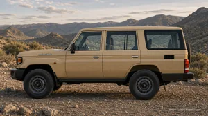 Toyota Land Cruiser 76 exterior view 3 for South African vehicle comparison
