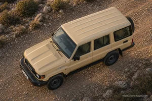 Toyota Land Cruiser 76 exterior view 4 for South African vehicle comparison