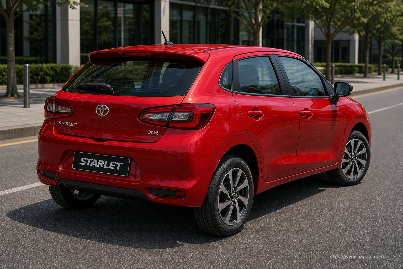 Toyota Starlet exterior view 2 for South African vehicle comparison