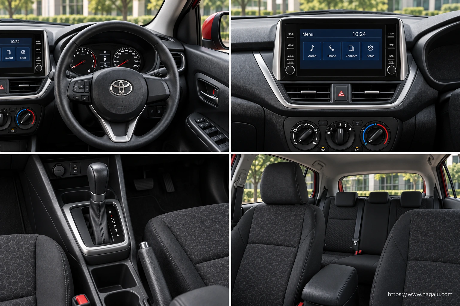Toyota Starlet interior view 2 for South African vehicle comparison